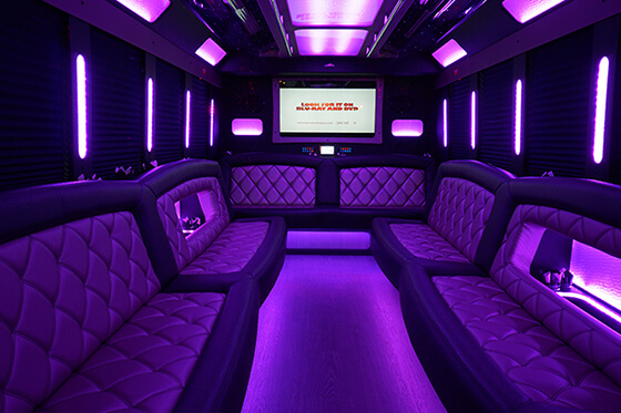 Large party bus exterior